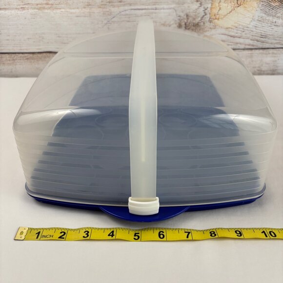 Tupperware Rectangle Bake N Take Cake Cupcake Taker Carrier - Picture 7 of 7